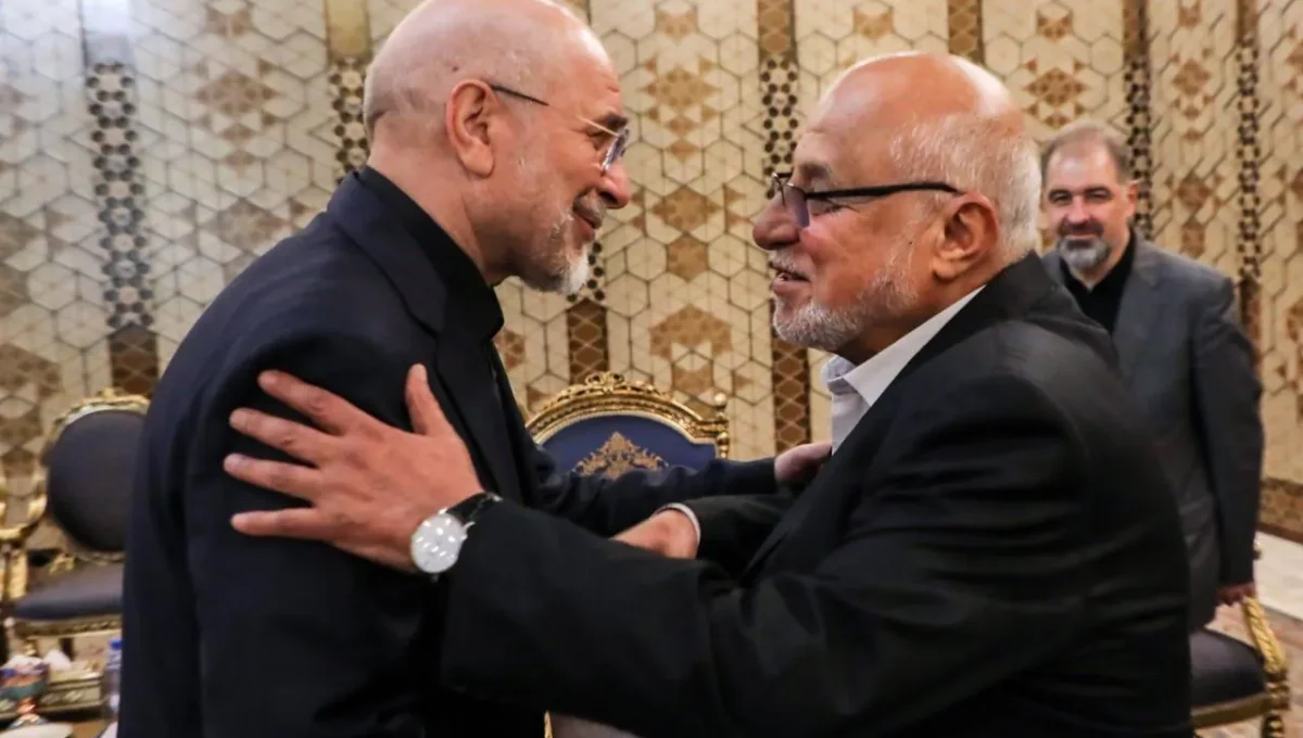 دیدار عضو ارشد جنبش امل لبنان با رئیس مجلس شورای اسلامی