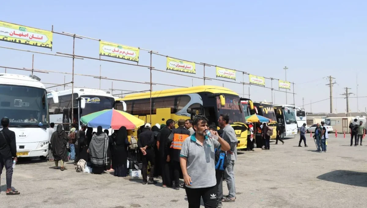 جابجایی بیش از ۷۲ هزار زائر به مرز شلمچه با ناوگان عمومی